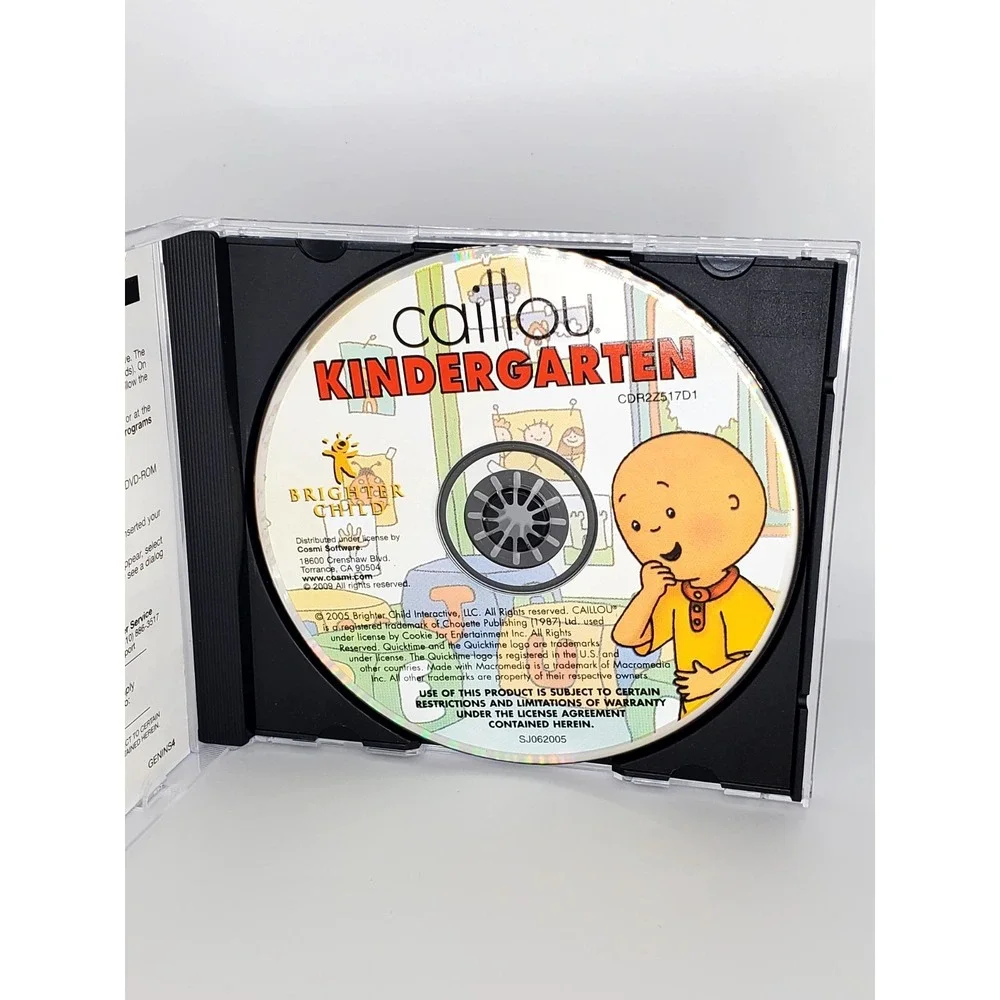 Caillou Kindergarten More‎ Than 60 Activities, PC CD-ROM Software